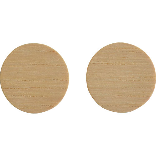 ＴＲＵＳＣＯ　ねじ穴用シール（ねじ穴かくし）　φ１４ＭＭ　木目ヒッコリ－　１２個入＿