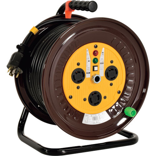 日動　三相２００Ｖドラム　ロック（引掛）式コンセントドラム（屋内型）　３０ｍ＿