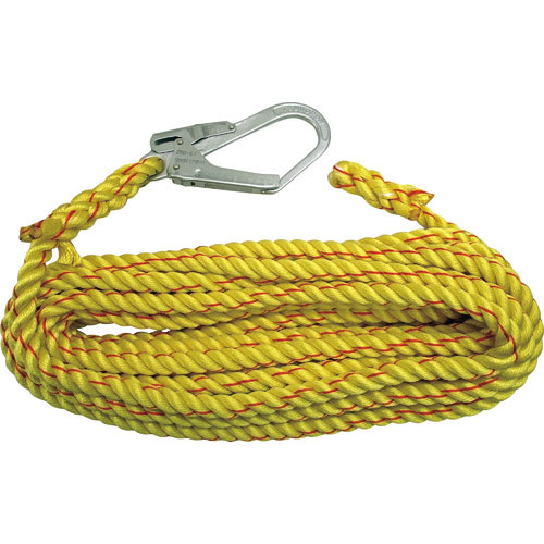 まつうら　ニューテトロン親綱（垂直用）　１６ｍｍΦ×２０ｍ　片側フック付＿