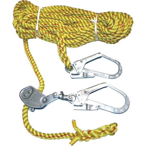 まつうら　ニューテトロン水平親綱　１６ｍｍΦ×１５ｍ　両端フック、片側緊張器付＿