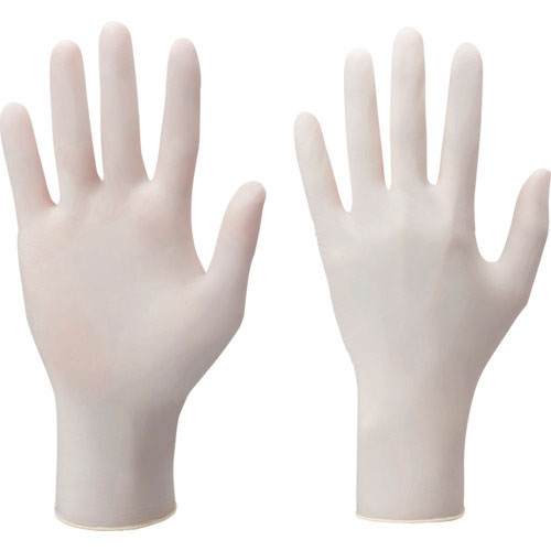 ショーワ　天然ゴム使い捨て手袋　ナイスハンドきれいな手つかいきりグローブ　天然ゴム　１０枚入　Ｍサイ＿