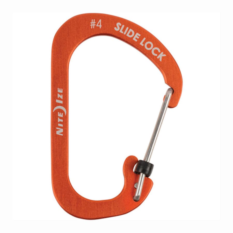 ＮｉｔｅＩｚｅ　スライドロックアルミカラビナー　＃４　オレンジ＿