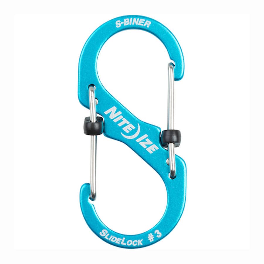 ＮｉｔｅＩｚｅ　カラビナ　エスビナー　スライドロック　アルミニウム　＃３　ブルー＿