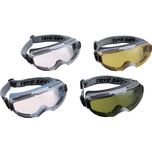 トーヨーセフティ　ハイパーゴーグル　ブルー　クリア（ゴグル型）＿