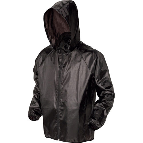 喜多　フルジップヤッケ（シャドウプリント）　ブラック（ドット柄）　ＬＬ＿