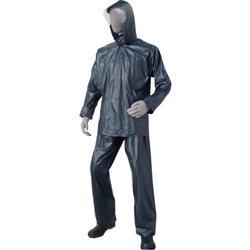 喜多　ＰＶＣレインコート　ネイビー　Ｍ＿