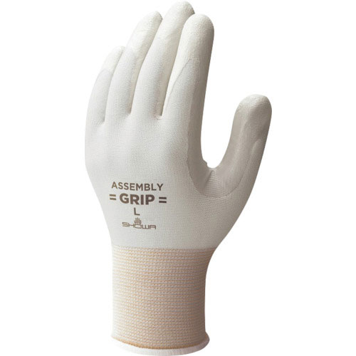 ショーワ　ニトリルゴム背抜き手袋　組立グリップ５双パック　グレー　Ｌサイズ＿