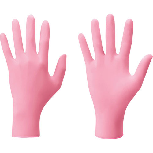 ショーワ　ショーワ　ニトリルゴム使い捨て手袋　ＮＯ８８５０　ニトリスト・ピンク　１００枚入　ＳＳサイ＿
