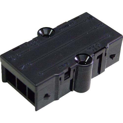 ニチフ　プラグジョイントコネクタ　ターミナルブロック（直線）（１０個入）　黒　適合電線（単線）１．６＿