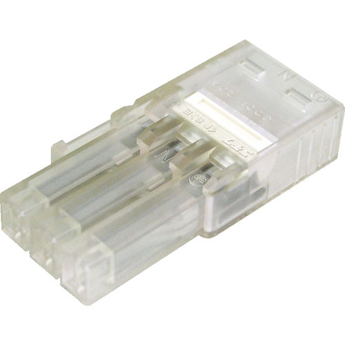 ニチフ　プラグジョイントコネクタ　プラグコネクタ（２０個入）　透明　適合電線（単線）１．６・２．０ｍ＿
