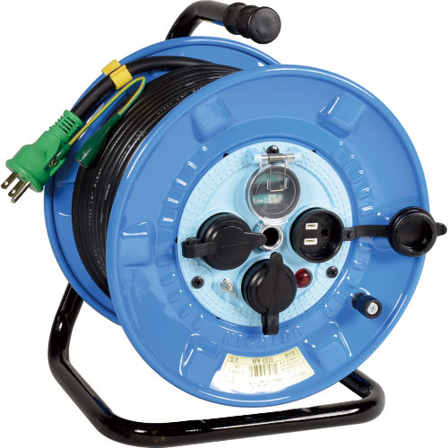 日動　電工ドラム　屋外型　リペアポッキンドラム　漏電保護専用ブレーカ付　３０ｍ＿