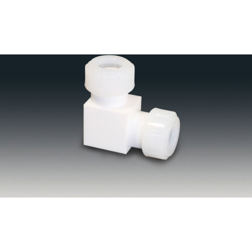 フロンケミカル　チューブ継手（フッ素樹脂）　ＰＴＦＥスリーシール式Ｌ型ジョイント　１０φ＿