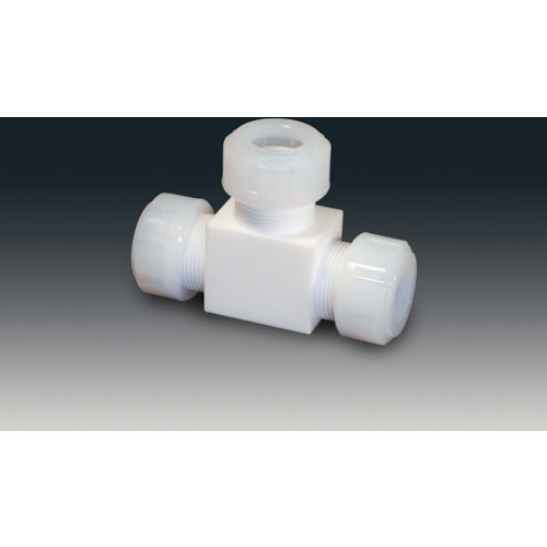 フロンケミカル　チューブ継手（フッ素樹脂）　ＰＴＦＥスリーシール式Ｔ型ジョイント　１２φ＿