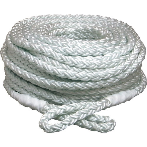 まつうら　電動ウインチ用ナイロンクロスロープ（８打ち）　１２ｍｍΦ×２００ｍ　両端アイ加工＿