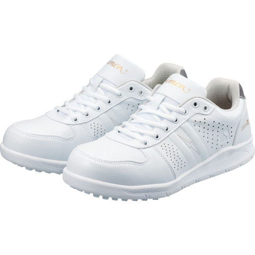 シモン　耐滑静電プロスニーカー　２３．０ｃｍ　ホワイト＿