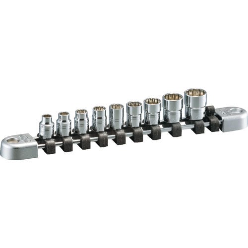 ネプロス　６．３ソケットセット（インチ・１２角・９コ組）＿