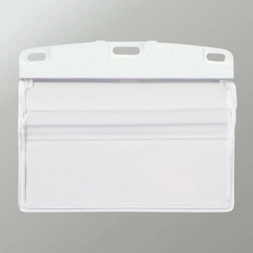 ＯＰ　名札用ケース　ソフトタイプ　ヨコ名刺　補強付　（１０枚入）＿