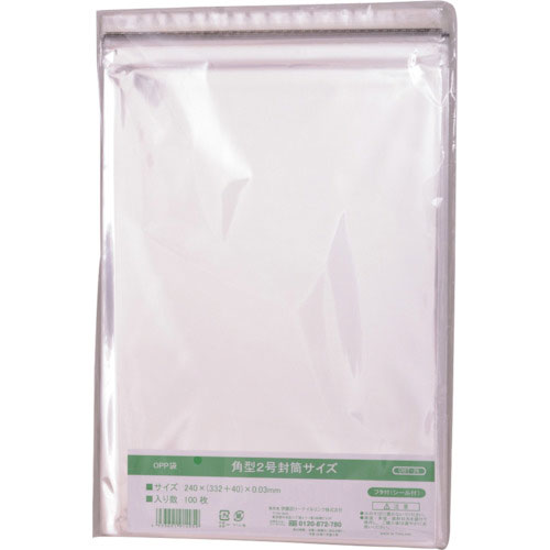 ＩＲＬ　ＯＰＰ袋フタ付シール付き　角形２号封筒サイズ＿