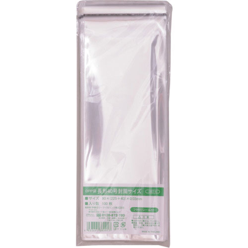 ＩＲＬ　ＯＰＰ袋フタ付シール付き　長形４０号封筒サイズ＿