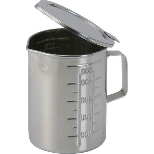 オオモリ　フタ付口付ビーカー（丁番タイプ）　２Ｌ＿