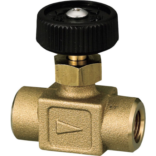 オンダ製作所　ストレートミニチュアバルブ　Ｒｃ１／８×Ｒｃ１／８　樹脂ハンドル＿