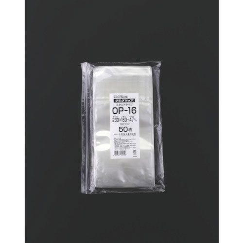 セイニチ　チャック袋　「ラミグリップ」　ＯＰ－１６　スタンドタイプ　２３０×１６＿