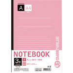 ＪＴＸ　１８３１４３）Ａ４ノート　３冊パック　Ａ罫　Ｐ０１８Ｊ－３Ｐ　＿