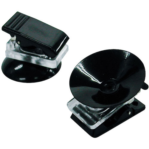 共栄プラスチック　吸盤クリップ　３０個入　黒＿