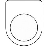 ＴＲＵＳＣＯ　スイッチ銘板　無地　φ２２．５（５枚入り）＿