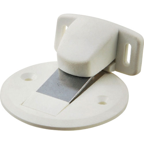 ＭＫ　マグフラ戸当（面付型）（キャッチ機能付）　ホワイト＿