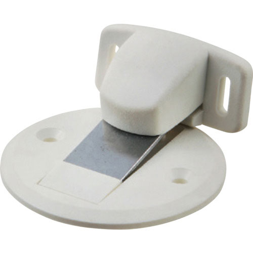 ＭＫ　マグフラ戸当（面付型）（キャッチ機能付）　ブラック＿