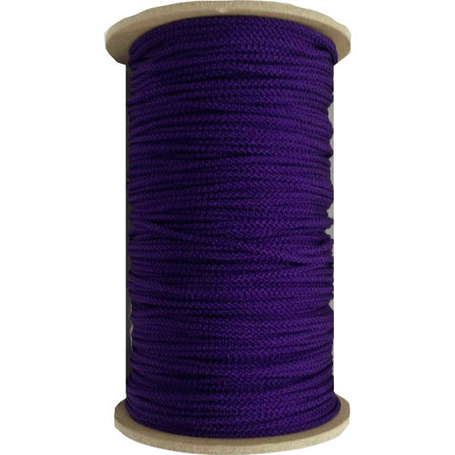 ユタカメイク　江戸打ち紐　紫　約３ｍｍ×１３０ｍ＿