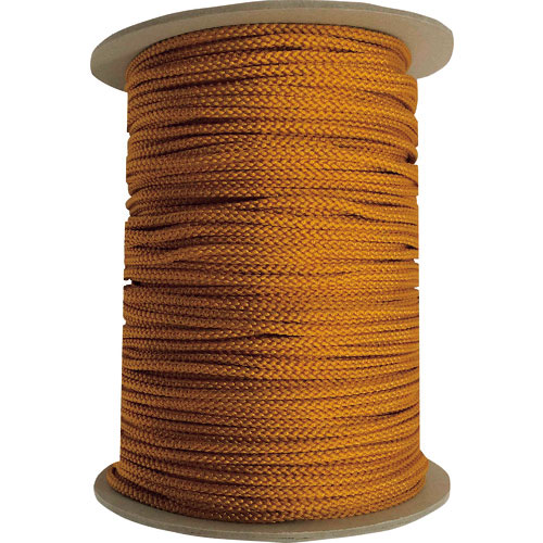 ユタカメイク　江戸打ち紐　金茶　約４ｍｍ×１３０ｍ＿