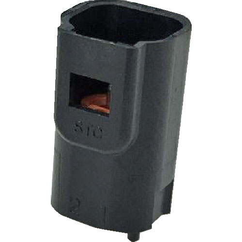 ＴＲＵＳＣＯ　防水コネクタ　ハウジング　基板タイプ（１０個入）芯数２　黒＿