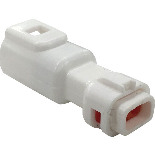 ＴＲＵＳＣＯ　防水コネクタ　プラグハウジング　（１０個入）芯数２　被覆外径φ１．３～１．７　白＿