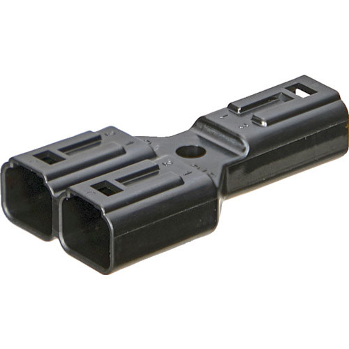 ＴＲＵＳＣＯ　防水コネクタ　Ｙ字分岐タイプ（１０個入）　黒＿