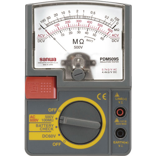 ＳＡＮＷＡ　アナログ絶縁抵抗計＿