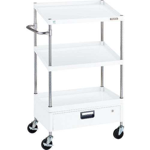 ＴＲＵＳＣＯ　ツールワゴン　フェニックスワゴン　省音　７５０Ｘ５００ＸＨ１３００　１段　傾斜２段　１＿