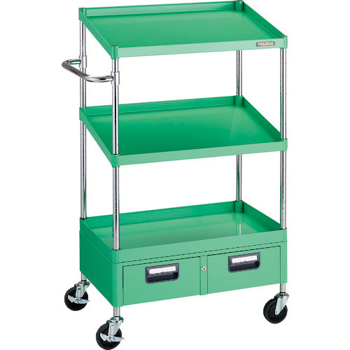 ＴＲＵＳＣＯ　ツールワゴン　フェニックスワゴン　省音　７５０Ｘ５００ＸＨ１３００　１段　傾斜２段　２＿