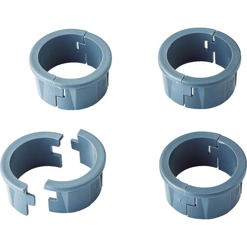 ＴＲＵＳＣＯ　スチール製ワゴン用棚板上キャップ　ＰＥＷ型　フェニックスワゴン用　Φ２５．４用　４組入＿