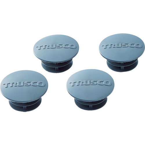 ＴＲＵＳＣＯ　スチール製ワゴン用支柱キャップ　ＰＥＷ型　フェニックスワゴン用　Φ２５．４用　４個入＿