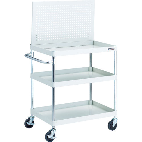 ＴＲＵＳＣＯ　ツールワゴン　フェニックスワゴン　省音　７５０Ｘ５００ＸＨ８８０　３段　上部パンチング＿