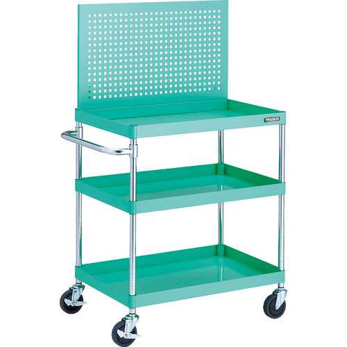 ＴＲＵＳＣＯ　ツールワゴン　フェニックスワゴン　省音　７５０Ｘ５００ＸＨ８８０　３段　上部パンチング＿