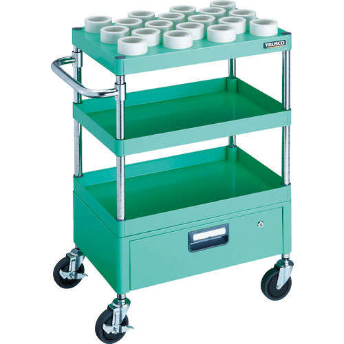 ＴＲＵＳＣＯ　ツールワゴン　フェニックスワゴン　６００Ｘ４００　１段引出付　ＨＳＫ６３Ａ　ヤンググリ＿