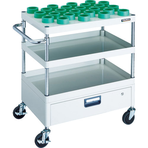 ＴＲＵＳＣＯ　ツールワゴン　フェニックスワゴン　７５０Ｘ５００　１段引出付　ＨＳＫ６３Ａ　ホワイト＿