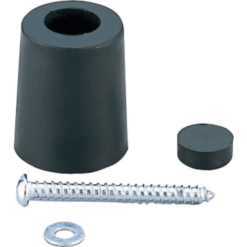 光　ゴムクッション戸当り黒２入３０×２５＿