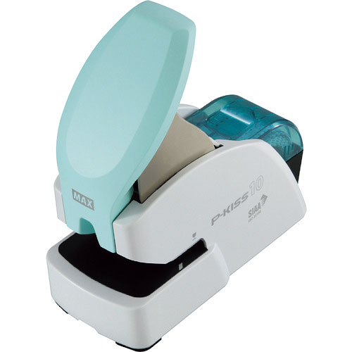 ＭＡＸ　紙針ホッチキス　Ｐ－ＫＩＳＳ１０　ＰＨ－１０ＤＳ／ＡＢ　抗菌モデル　１０枚とじ＿