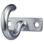 水本　ステンレス　プレートフック　１２ｍｍ×４０ｍｍ　使用荷重：０．１５ｋＮ＿