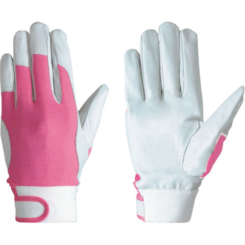 シモン　豚革甲メッシュ袖口マジック付　１２９豚白　Ｓ寸＿