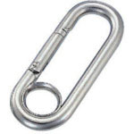 水本　リングキャッチ　ステンレス　プチカラビナ（リング付）　線径５ｍｍ　長さ５６ｍｍ＿